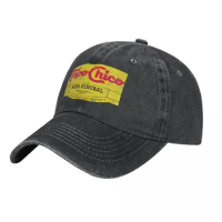 Topo Chico agua mineral worn and washed logo (sparkling mineral water) Classic Cap Cowboy Hat Golf wear Woman hats Men's