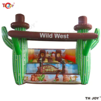 Free Air ship, Shooter Inflatable Air Guns Kids Wild West Inflatable Cactus Shooting Games, Inflatable Sport Carnival Games