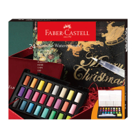 【Faber-Castell】輝柏 攜帶型 水彩塊套組 24色 金屬色 /盒(576027)