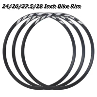 2 Pcs TIRALPRO Mountain Bike Rim 26/27.5/29 Inch 24/28/36/32 Hole Aluminum Alloy Disc Brake Rim Schrader Valve Can Customized
