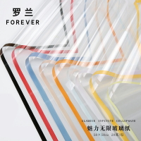 羅蘭 魅力無限玻璃紙透明彩色邊框opp防塵花藝包裝紙鮮花包裝材料