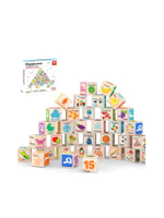 ชุดบล็อกแม่เหล็กตัวต่อ รูปทรงลูกบาศก์ Magnetic Alphabet and Number 36 ชิ้น หลากสี