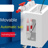 Sea Water Aquarium Automatic Salt Bucket Movable Salt Box Acrylic Salt Containing Water Pump