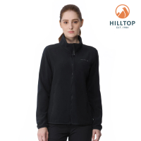 【Hilltop 山頂鳥】POLARTEC刷毛外套（可銜接GORE-TEX外件） 女款 黑｜PH22XFY1ECA0