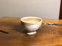 日本中古回流年代老杯子 肥釉老志野燒高足主人杯 茶杯