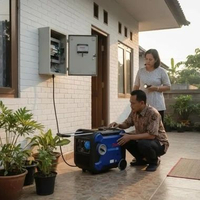 Genset Silent Inverter TIG 8500iSE Japan Technology / Genset Mini Silent 8 KVA