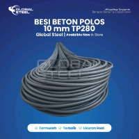 Global Steel – Besi Beton Polos 10mm TP280 SNI | Tulangan Beton Kuat & Kokoh