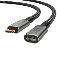 CableDeconn USB4 8K Cable Thunderbolt 4 Compatible USB 4 Type-c Male to Female Extension Cable Ultra HD 8K@60Hz 100W Charging