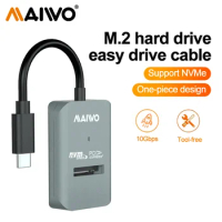 MAIWO Portable M2 NVMe 10Gbps PCIe SSD Enclosure USB Adapter Reader USB3.2 Type C to M.2 NVMe Interface external Hard Drive Case
