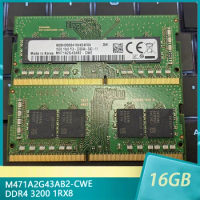1Pcs M471A2G43AB2-CWE For Samsung RAM DDR4 3200 16GB 16G 1RX8 PC4-3200AA Laptop Memory