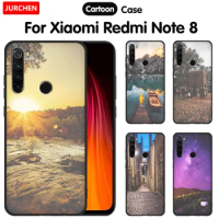 JURCHEN TPU Case For Xiaomi Redmi Note 8 Case 3D Pattern Silicone Soft Phone Case For Xiaomi Redmi Note 8 32gb 64gb Cover
