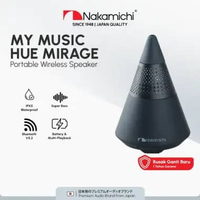 Nakamichi My Music Hue Mirage Speaker Bluetooth Wireless FM Radio Mini Black
