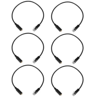 6X 3.5Mm Plug Jack To RJ9 For Iphone Headset To For Office Phone Adapter Cable