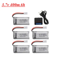 3.7V 400mah Lipo Battery For H107 H31 KY101 E33C E33 U816A V252 H6C RC Drone spare parts 802035 3.7v Battery Charger set