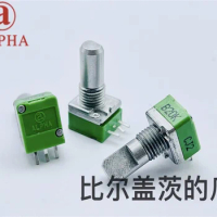 1 piece ALPHA Aihua 09 single link precision potentiometer B20K power amplifier, audio volume adjuster shaft length 15mm