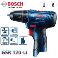 Bosch GSR 120-LI Professional Compact Drill Driver 12V Electric Screwdriver 30NM Hand Drill Multi-Function Household Power Tools