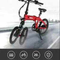 20inch Double Front Wheel Folding Power-Assisted Electric Bike 36V*250W Road Folding Electric Bike