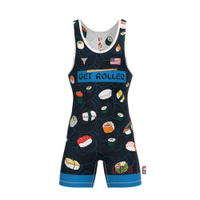 Đấu vật phù hợp với SINGLET cử tạ PowerLifting đấm bốc ba môn phối hợp bodysuit phòng tập thể dục th