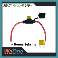 Rumah Sikring Waterproof Kecil /Fuse Box /Sekring Hitam Anti Air Mini Blade Mobil Motor Holder Sikri