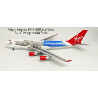 Virgin Atlantic B747-400 G-VLIP Star Wars By JC Wings 1:400 Scale