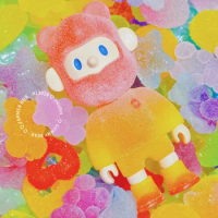 Original Farmer Bob Gummy Bear Figure 65% Size Limited Edition Sweets Candy Boy Cool Guy Designer Toy Handmade Art Collection