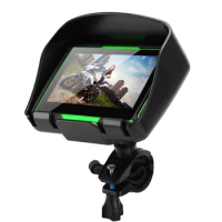 2024 Motorcycle Car GPS Navigation 4.3" Touch Screen IP67 Waterproof Bluetooth FM AVIN Built in 8GB Free Map igo map