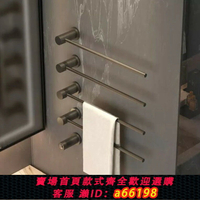 【台灣公司 可開發票】【防潮抑菌】衛生間電熱毛巾架智能炭纖維電加熱毛巾桿浴巾架置物架內嵌式架子