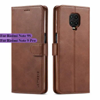 Redmi Note 9 Pro Case Leather Vintage Phone Cover For Redmi Note 9S Case Flip Magnetic Wallet Cover On Redmi Note 9 S Funda