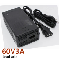 60V 3A Electric Bike Bicycle Lead Acid Fast Charger 60 Volt Ebike Scooter Battery Smart Charger T / PC / IEC 3Pin 73.5V