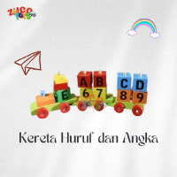 KERETA Huruf dan Angka Mainan Edukasi Anak