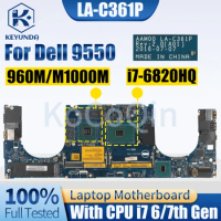 For Dell 9550 Notebook Mainboard LA-C361P 0WVDX2 0Y9N5X I7-6700HQ I7-6820HQ N16P-Q1-A2 Laptop Motherboard