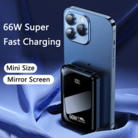 Mini Power Bank 20000mAh PD 66W Fast Charging Powerbank Portable External Battery Charger For iPhone 15 14 Huawei Xiaomi Samsung
