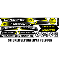 STIKER DECAL STICKER VARIASI UNTUK SEPEDA LIPAT POLYGON STIKER VARIASI