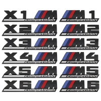 Lencana Lambang Batang Belakang Kereta, Pelekat Sisi Badan, untuk BMW M Kuasa M1 M2 M3 M4 M5 M6 M7 M