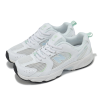 New Balance 休閒鞋 530 中童 寬楦 白 冰藍 小朋友 拼接 緩衝 復古跑鞋 NB PZ530SP-W