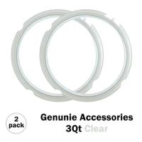 2 Pack 3 Quart / 3qt Genuine Pressure Cooker Replacement Food-safe Silicone Sealing Ring for Instant Pot Duo Mini