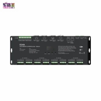 24CH*5A 12V-24VDC CV OLED DMX Decoder D24A 24 Channels RDM DMX Decoder Four y 250/500/2000/8000Hz PWM Frequency For LED Light