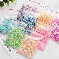 500-600pcs Mix Fish bowl Beads Slime Supplies DIY Glitter Pearls Slime Filler Fluffy Decoration Color Gradient Slime Accessories