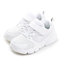 【ARNOR】中童 19cm-23cm輕量透氣緩震慢跑鞋 白翼系列 白色學生鞋(白 38299)