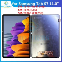 For Samsung Galaxy Tab S7 11'' 2020 SM-T870 SM-T875 T876B LCD Dispaly Assembly Tablet LCD Screen Touch Screen Digitizer Original