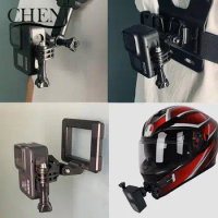 Motorcycle Helmet Chin Stand Mount Holder for GoPro Hero Action Sports Camera Adapter Motorcycle Camera Accessory