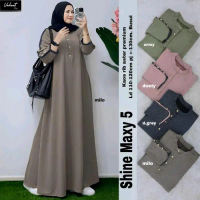 NEW SHINE MAXY GAMIS KNIT TERBARU LD 110-120 GAMIS WANITA TERBARU - Shine milo, Ld 110-120cm