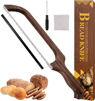 Bread Mecyfaty Sourdough Bread Cutter with Cover Bread Slicer for Homemade Bread Bagels 0.06 cm Thic