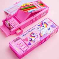 Unicorn Pencil Cases For Girls Deformation Pencilcase Kawaii Stationery Pencil Box Estuche Escolar Kalem Kutusu Cute Pencil Case