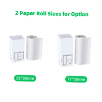 PeriPage Translucent Photo Sticker BPA-Free Adhesive Thermal Paper Roll Sticky Paper Waterproof for PeriPage A6/A8/A9/A9s/A9 Pro