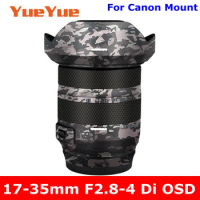 A037 For Tamron 17-35mm F2.8-4 Di OSD For Canon Mount Anti-Scratch Camera Lens Sticker Protective Film Body Protector Skin 17-35