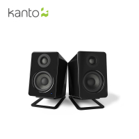 【Kanto】YU2立體聲書架喇叭+S2喇叭腳架(黑白限定款)