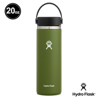 Hydro Flask 寬口 20oz=591ml 保冷 保溫瓶 橄欖綠 HFW20BTS306