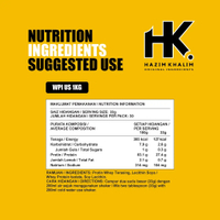 Pure Whey Protein Isolate HK WPI by Hazim Khalim