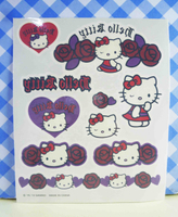 【震撼精品百貨】Hello Kitty 凱蒂貓~KITTY貼紙-香味紋身貼紙-紫玫瑰